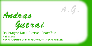 andras gutrai business card